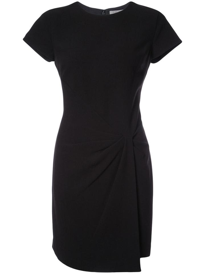 Halston Heritage Gathered Detail Dress - Blue
