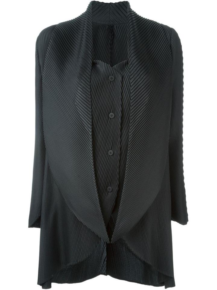 Issey Miyake Pleated Shawl Lapel Jacket