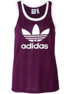 Adidas Logo Print Tank Top - Pink & Purple