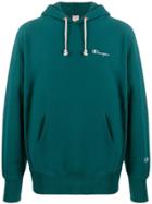 Champion Logo Embroidered Jersey Hoody - Green