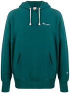 Champion Logo Embroidered Jersey Hoody - Green