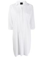 Rrd Plain Shirt Dress - White