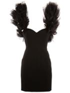 Saint Laurent Layered Shoulder Mini Dress