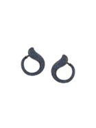Gemco Curve Drop Earrings - Blue