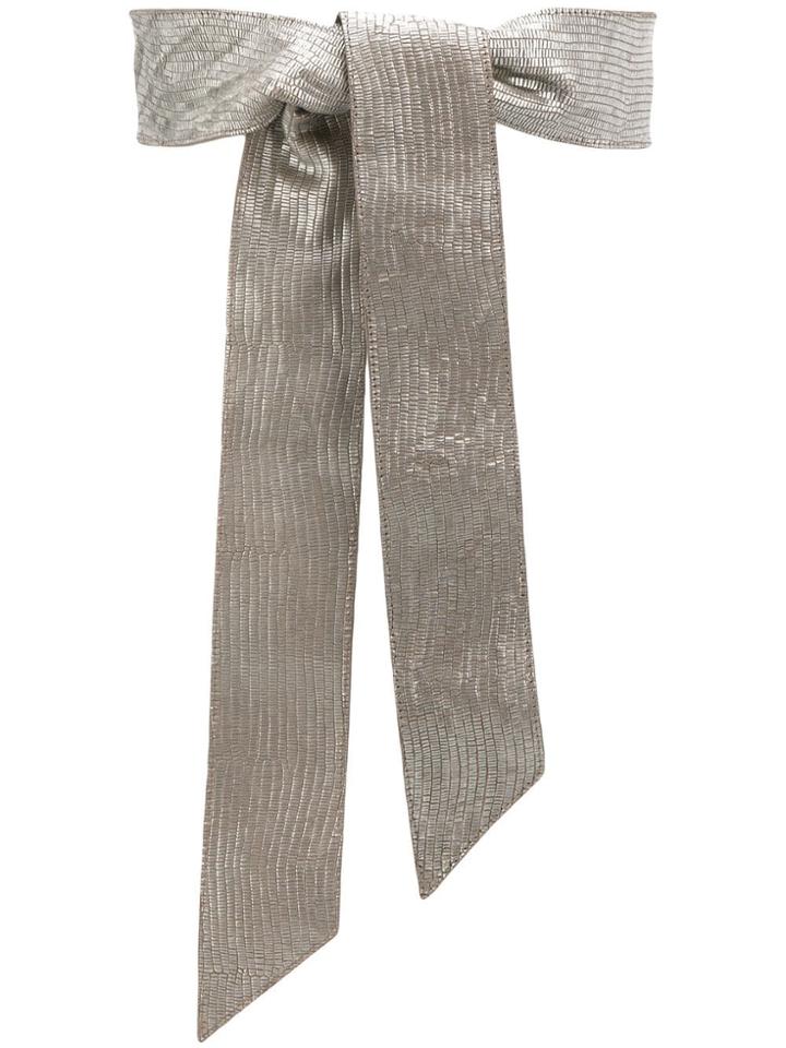 Orciani Wide Tie Belt - Grey