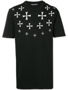 Neil Barrett Military Cross Print T-shirt - Black