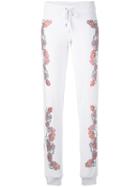 Philipp Plein - Fireopal Track Pants - Women - Cotton/modal/polyester - S, White, Cotton/modal/polyester