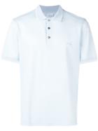 Brioni Embroidered Chest Logo Polo Shirt - Blue