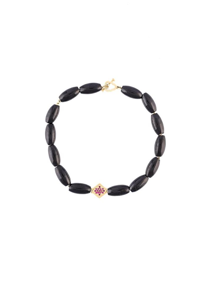 Luis Morais Spinel Bead Clasp Bracelet