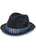 Paul Smith Woven Trilby Hat - Black