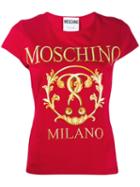 Moschino Logo Print T-shirt - Red