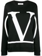 Valentino Vlogo Oversized Sweatshirt - Black