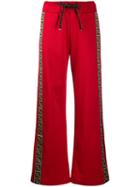 Fendi Side Logo Track Pants - Red