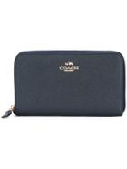 Coach Zip Around Wallet - Blue