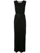 Isabel Benenato Belted Jersey Dress - Black