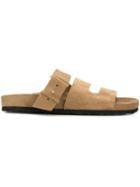 Pierre Hardy Birkchic Sliders, Men's, Size: 43, Nude/neutrals, Suede/rubber