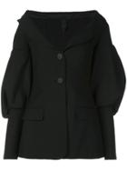 Vera Wang Puff Sleeve Jacket - Black