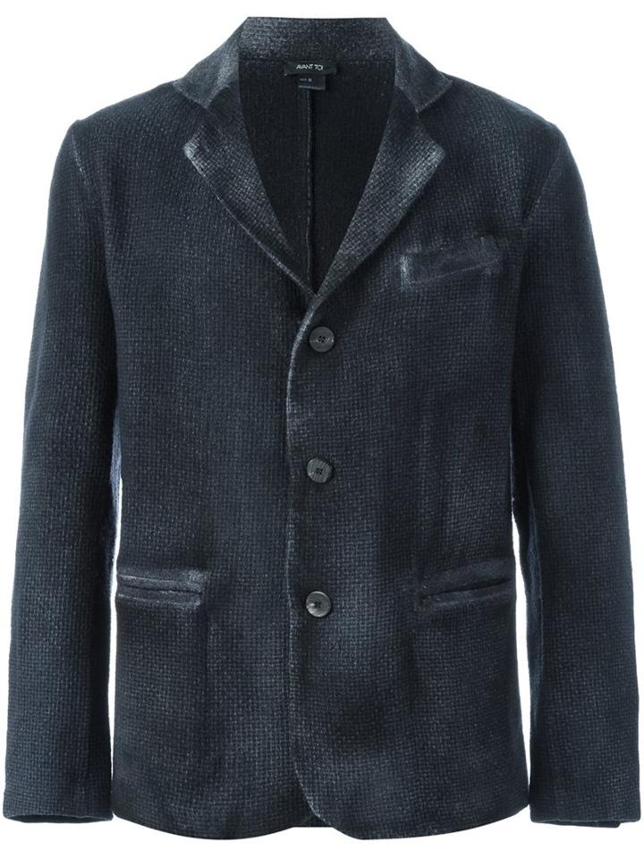 Avant Toi Knitted Blazer, Men's, Size: Small, Grey, Polyamide/virgin Wool