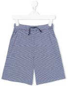 Douuod Kids - Striped Shorts - Kids - Cotton/polyester - 8 Yrs, Blue