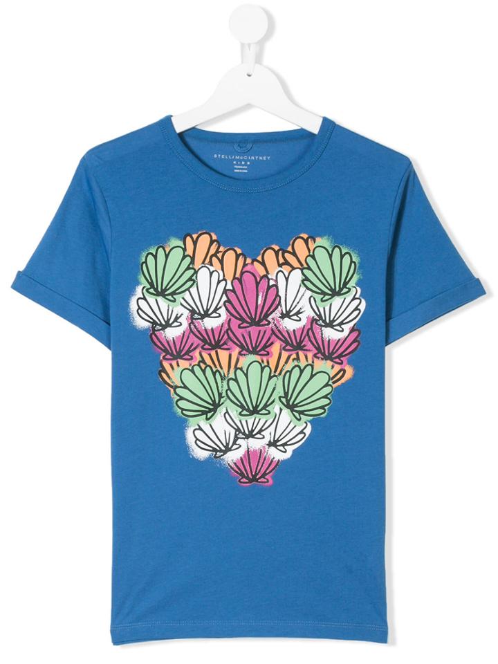 Stella Mccartney Kids Logo Print T-shirt - Blue