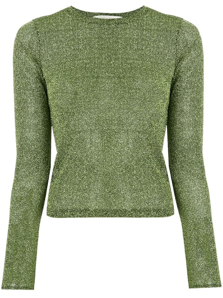 Amen Metallic Top - Green