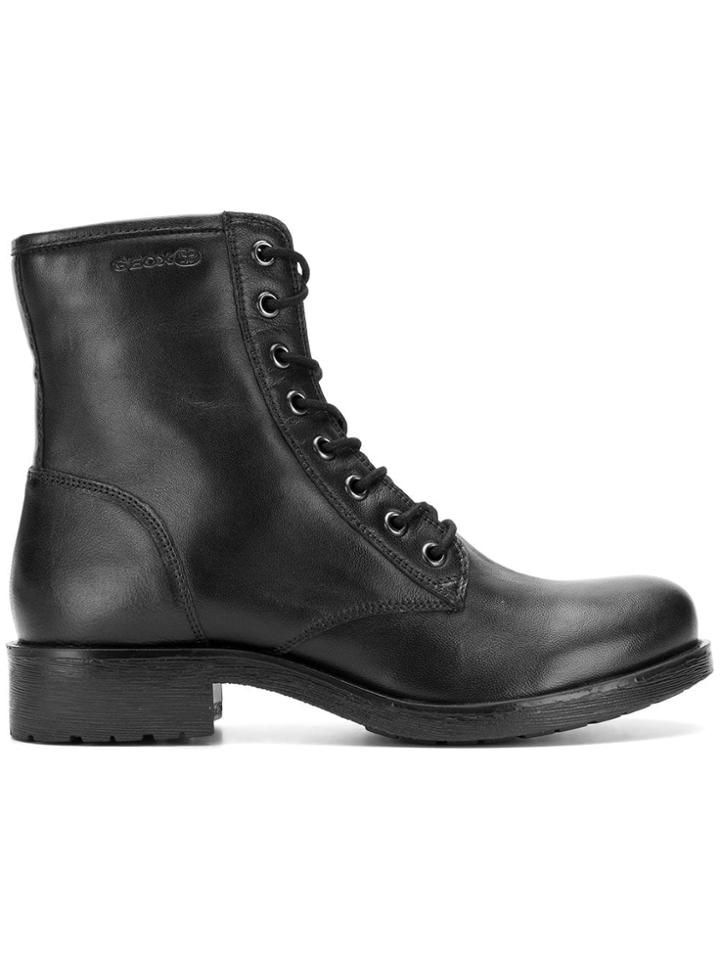 Geox Ankle Lace-up Boots - Black