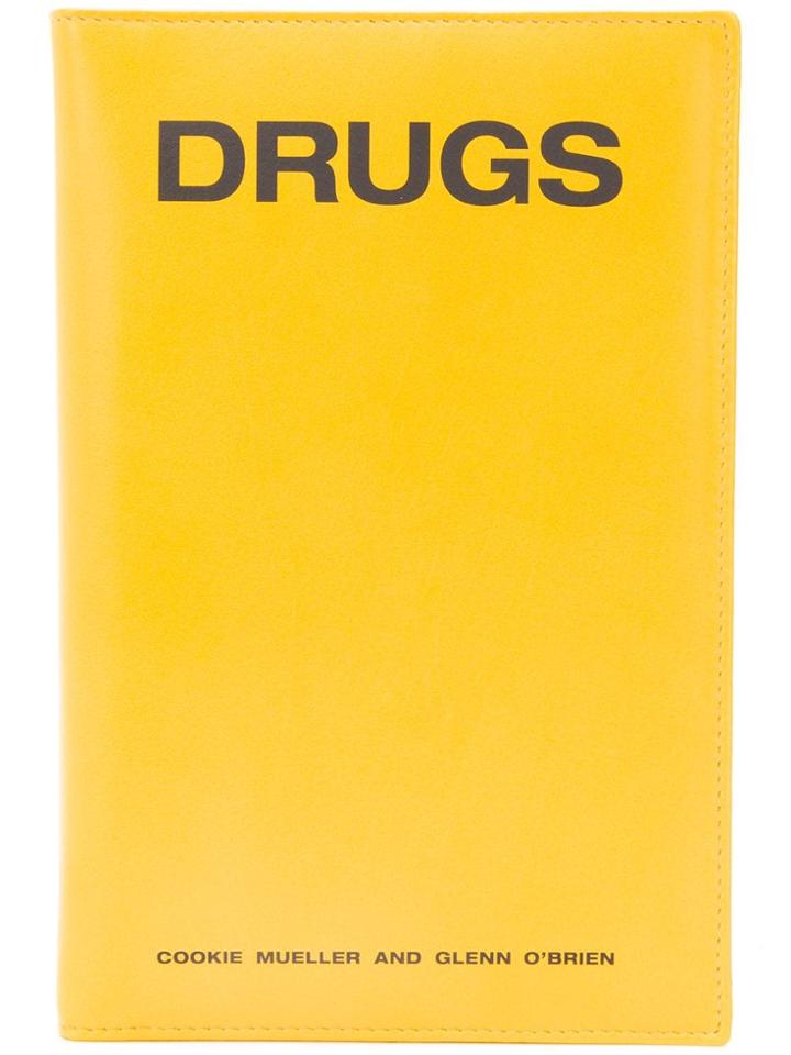 Raf Simons Slogan Zipped Cardholder Wallet - Yellow