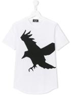 Dsquared2 Kids Bird Print T-shirt, Boy's, Size: 14 Yrs, White