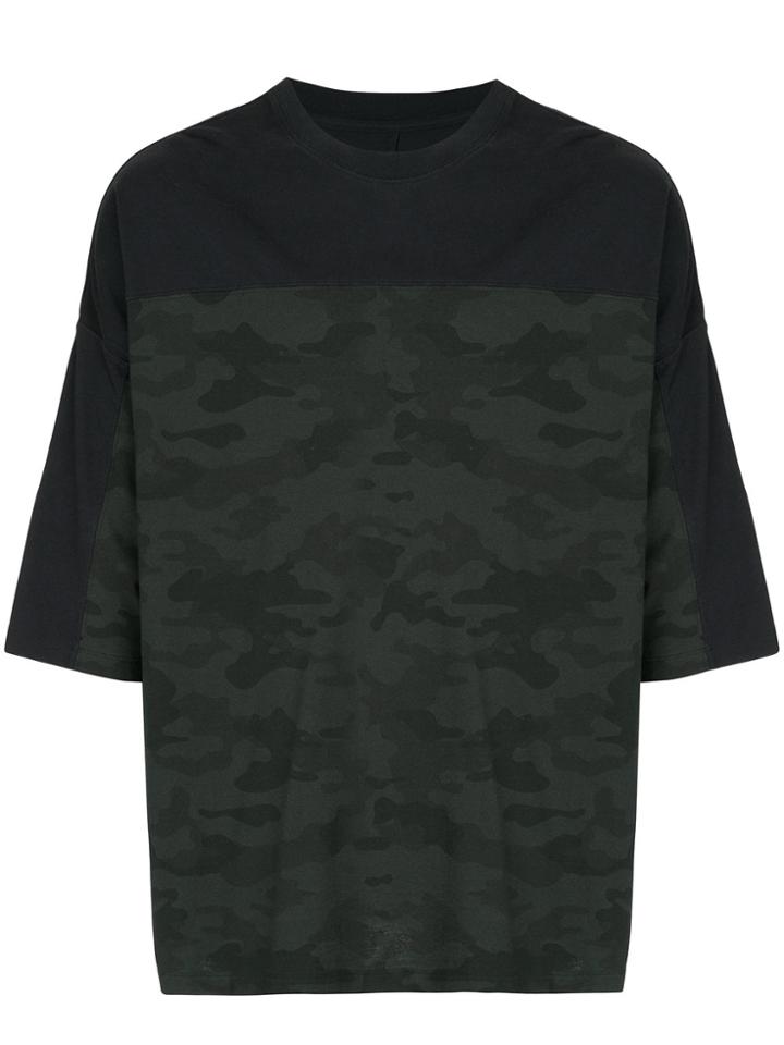 Unravel Project Military Printed T-shirt - Black