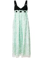 Mantu High-waisted Floral Detail Dress - Green