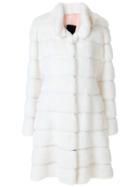 Liska Nerzmantel Coat - White