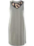 Antonio Marras Embellished Collar Dress, Women's, Size: Medium, Nude/neutrals, Acrylic/polyester/virgin Wool