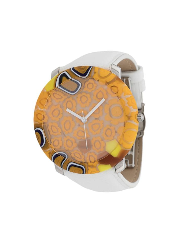 Yunik Big Round Yellow Stone 44mm - White