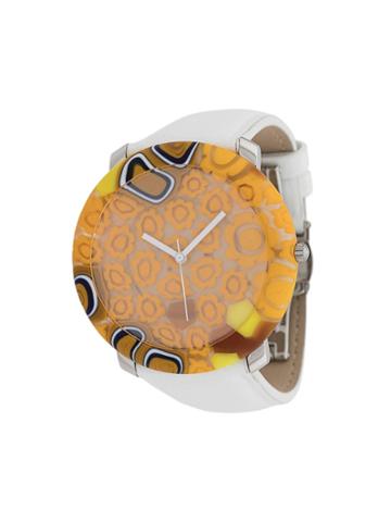 Yunik Big Round Yellow Stone 44mm - White
