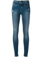 Calvin Klein Jeans High Rise Skinny Jeans, Women's, Size: 26, Blue, Cotton/polyester/spandex/elastane