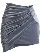 Alexandre Vauthier Asymmetric Mini Skirt - Grey