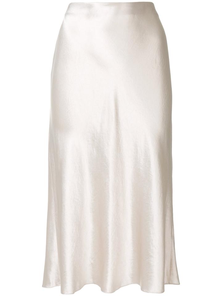 Vince Flared Midi Skirt - Nude & Neutrals