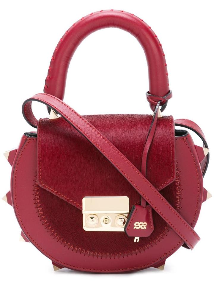 Salar Mini Round Tote, Women's, Red
