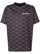 Palm Angels Night Monogram-print T-shirt - Black