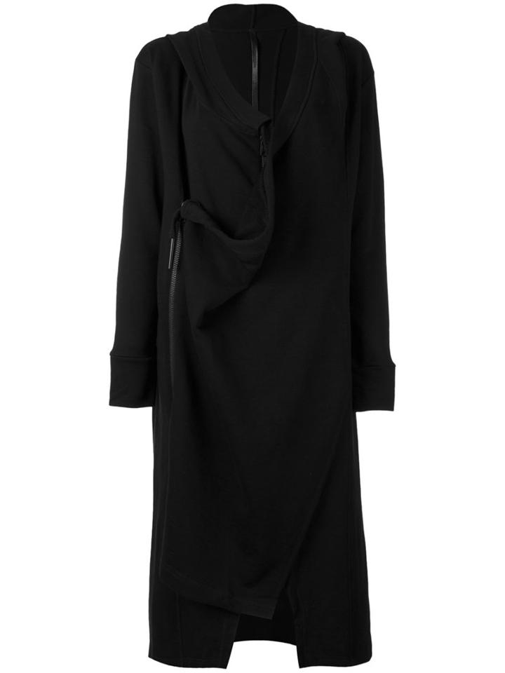 Barbara I Gongini - Long Zipped Hoodie - Women - Cotton - 34, Women's, Black, Cotton