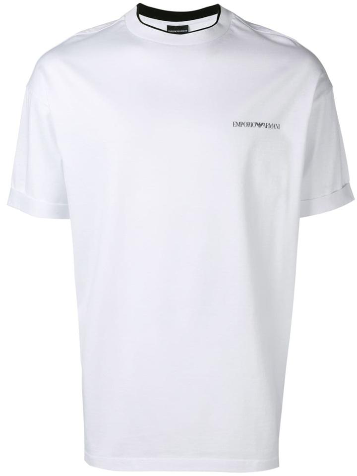 Emporio Armani Logo Short-sleeve T-shirt - White