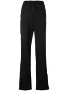 Jil Sander High-rise Wide-leg Trousers - Black