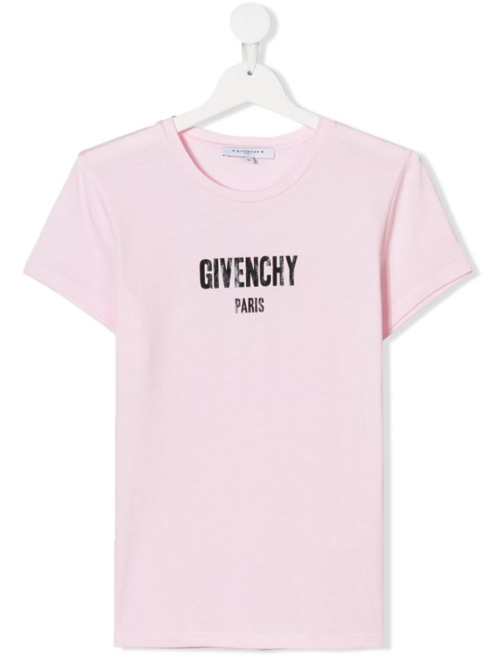 Givenchy Kids Logo T-shirt - Pink & Purple