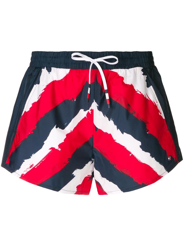 Tommy Hilfiger Striped Shorts - Blue