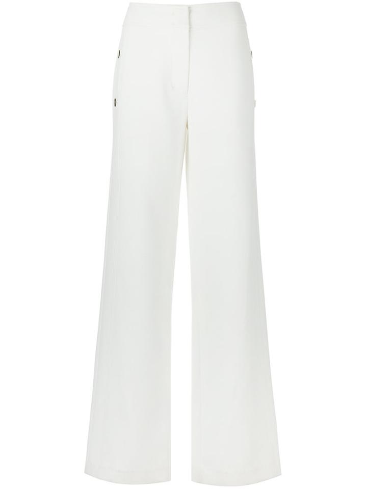 Talie Nk - Wide Leg Trousers - Women - Polyester/spandex/elastane/viscose - 42, Women's, White, Polyester/spandex/elastane/viscose