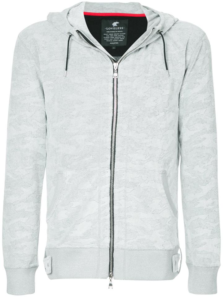 Loveless Marl Zip-up Hoodie - Grey
