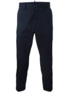 Dsquared2 Cropped Trousers, Men's, Size: 48, Blue, Cotton/spandex/elastane