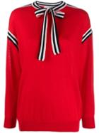Victoria Victoria Beckham Tie Knot Sweater - Red