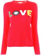 Chinti & Parker Love Knitted Sweatshirt - Red