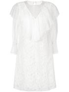 See By Chloé Ruffle Trim Lace Dress - White